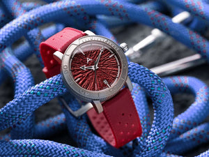 Aerotec Atlantic-The Minimalist Titanium Dive Watch - Raspberry dial ( Pre-Order )