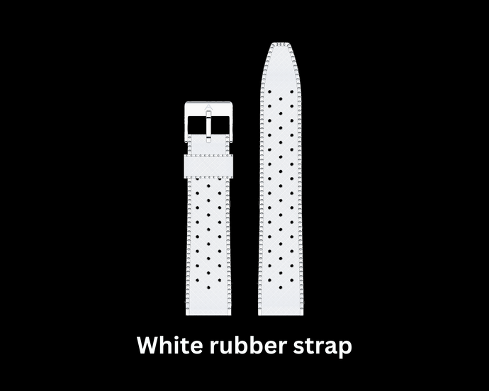 Tropic style white rubber strap ( Pre-order ) ETA March 2025