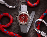 Aerotec Atlantic-The Minimalist Titanium Dive Watch - Raspberry dial ( Pre-Order )