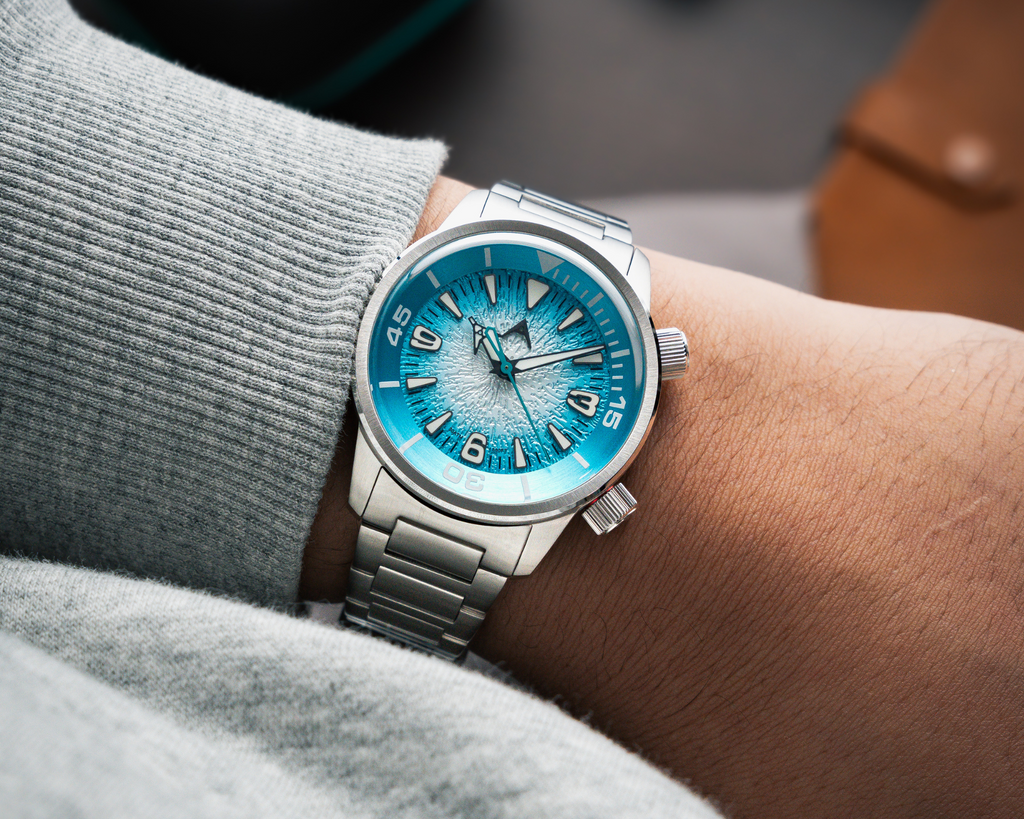 Black label - Wave textured dial edition – Aerotec Watches