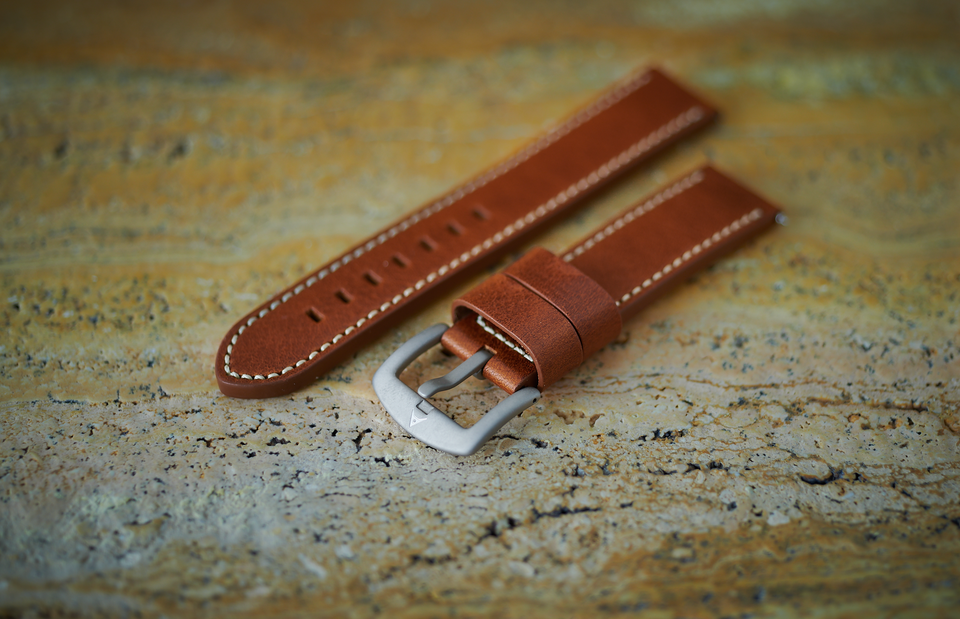 Italian leather strap