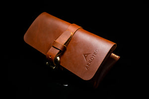 Aerotec : 2 Slots Leather Watch Roll